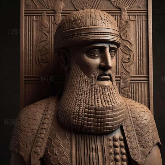 Hammurabi 1 stl model for CNC